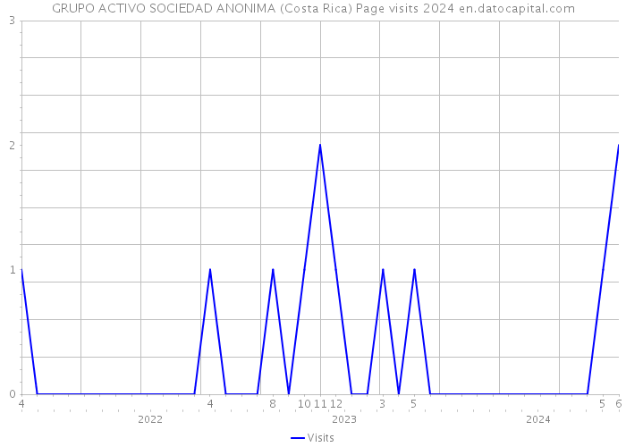GRUPO ACTIVO SOCIEDAD ANONIMA (Costa Rica) Page visits 2024 
