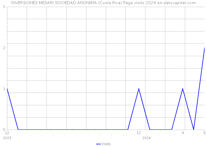 INVERSIONES MESARI SOCIEDAD ANONIMA (Costa Rica) Page visits 2024 