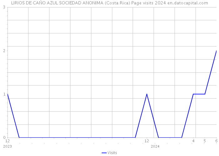 LIRIOS DE CAŃO AZUL SOCIEDAD ANONIMA (Costa Rica) Page visits 2024 