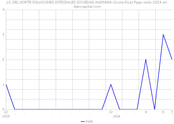 J.S. DEL NORTE SOLUCIONES INTEGRALES SOCIEDAD ANONIMA (Costa Rica) Page visits 2024 