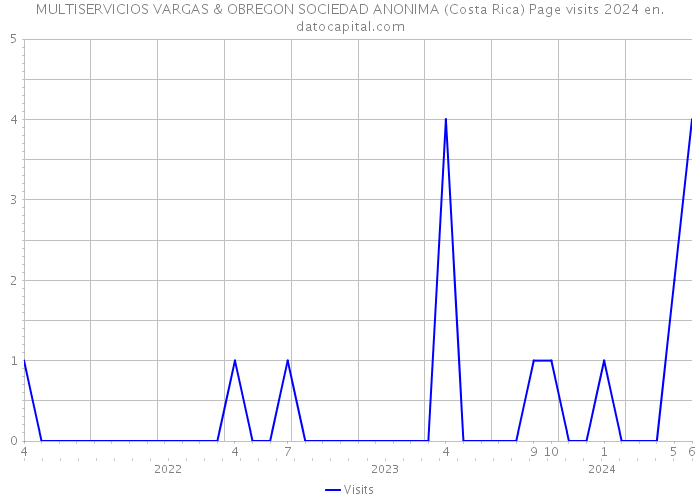MULTISERVICIOS VARGAS & OBREGON SOCIEDAD ANONIMA (Costa Rica) Page visits 2024 
