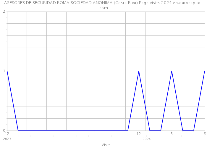 ASESORES DE SEGURIDAD ROMA SOCIEDAD ANONIMA (Costa Rica) Page visits 2024 