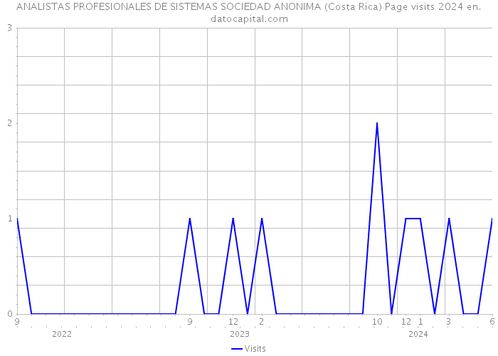 ANALISTAS PROFESIONALES DE SISTEMAS SOCIEDAD ANONIMA (Costa Rica) Page visits 2024 