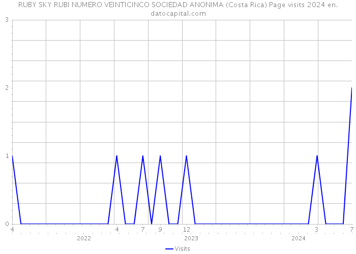 RUBY SKY RUBI NUMERO VEINTICINCO SOCIEDAD ANONIMA (Costa Rica) Page visits 2024 