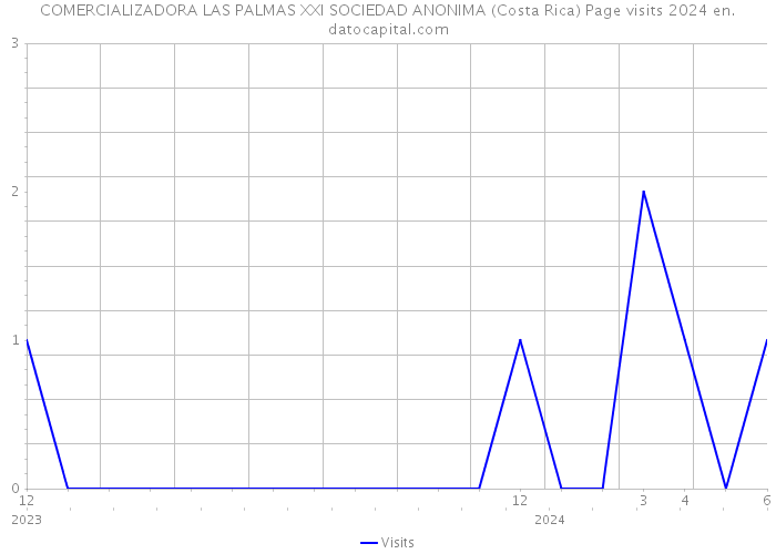 COMERCIALIZADORA LAS PALMAS XXI SOCIEDAD ANONIMA (Costa Rica) Page visits 2024 
