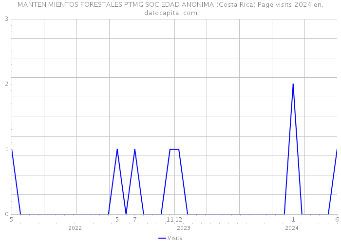 MANTENIMIENTOS FORESTALES PTMG SOCIEDAD ANONIMA (Costa Rica) Page visits 2024 