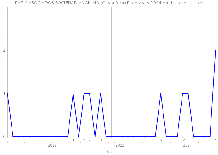 PAZ Y ASOCIADOS SOCIEDAD ANONIMA (Costa Rica) Page visits 2024 