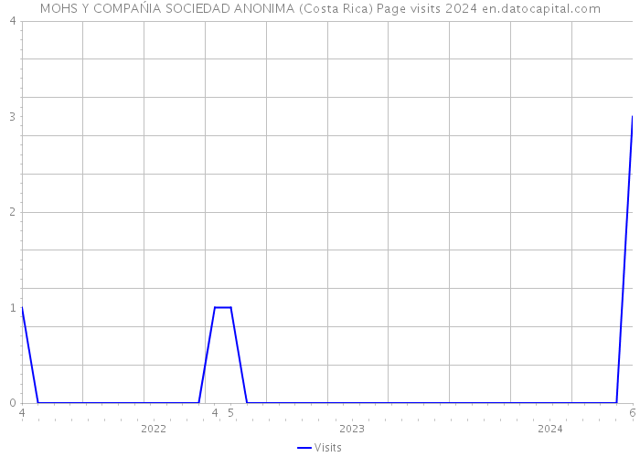 MOHS Y COMPAŃIA SOCIEDAD ANONIMA (Costa Rica) Page visits 2024 