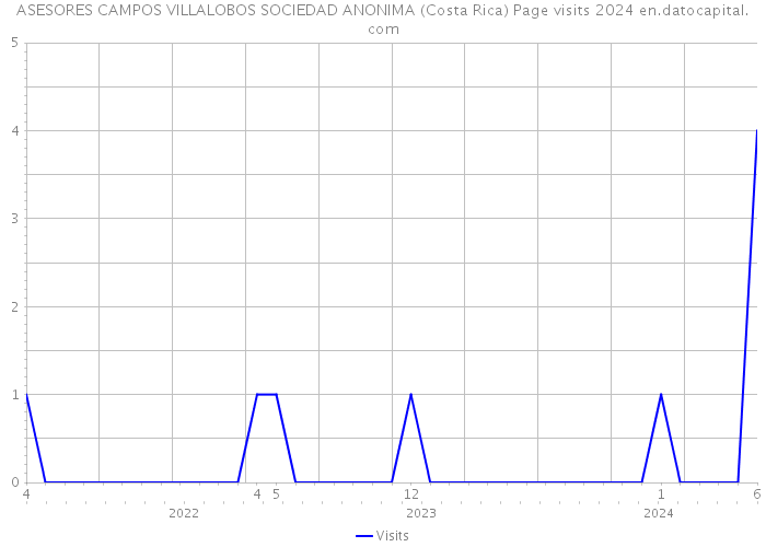 ASESORES CAMPOS VILLALOBOS SOCIEDAD ANONIMA (Costa Rica) Page visits 2024 