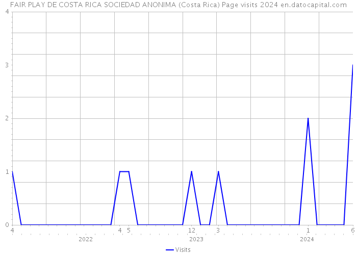 FAIR PLAY DE COSTA RICA SOCIEDAD ANONIMA (Costa Rica) Page visits 2024 