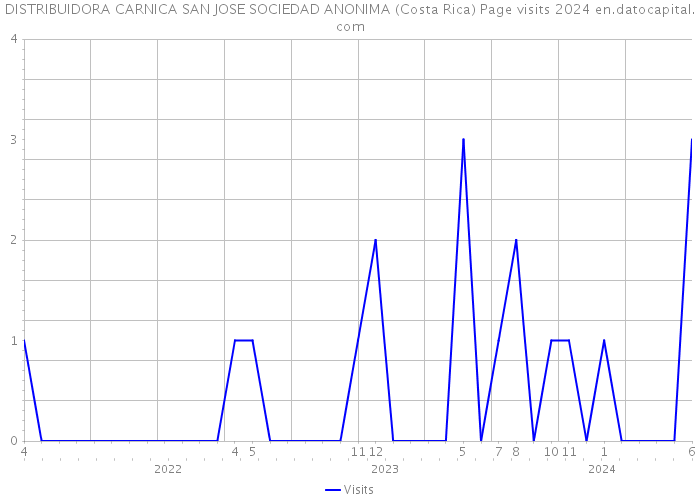 DISTRIBUIDORA CARNICA SAN JOSE SOCIEDAD ANONIMA (Costa Rica) Page visits 2024 