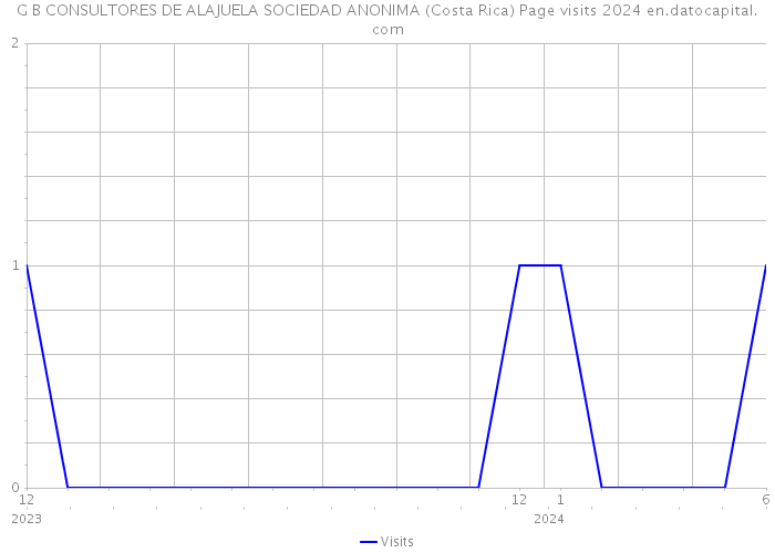 G B CONSULTORES DE ALAJUELA SOCIEDAD ANONIMA (Costa Rica) Page visits 2024 