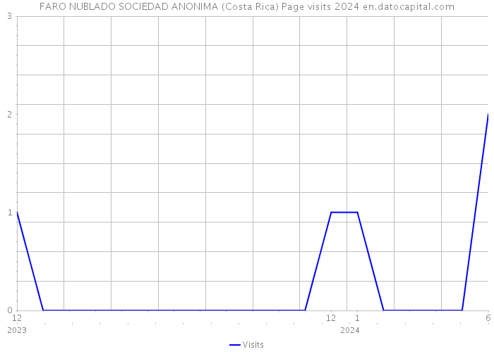 FARO NUBLADO SOCIEDAD ANONIMA (Costa Rica) Page visits 2024 
