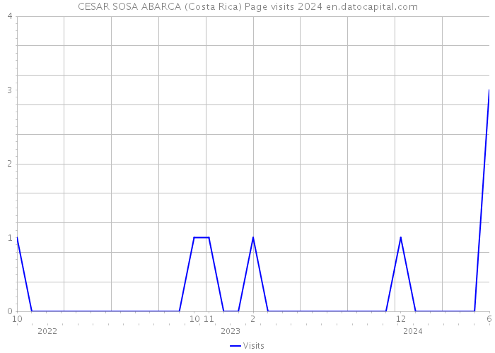 CESAR SOSA ABARCA (Costa Rica) Page visits 2024 