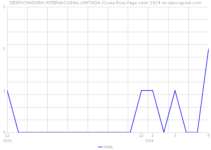 DESPACHADORA INTERNACIONAL LIMITADA (Costa Rica) Page visits 2024 