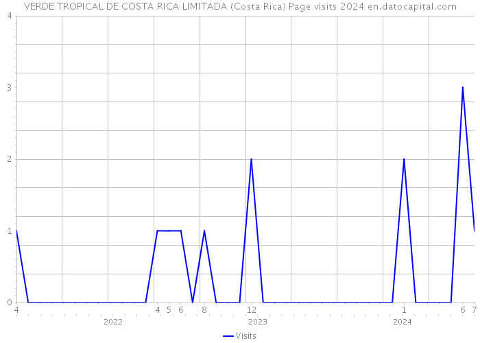 VERDE TROPICAL DE COSTA RICA LIMITADA (Costa Rica) Page visits 2024 