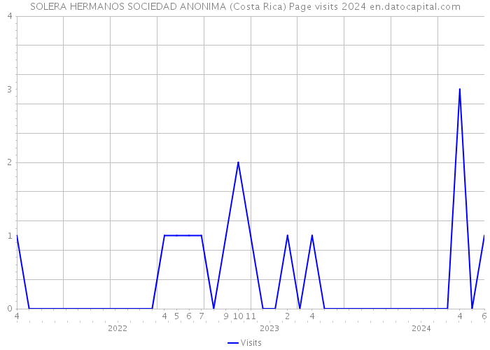 SOLERA HERMANOS SOCIEDAD ANONIMA (Costa Rica) Page visits 2024 