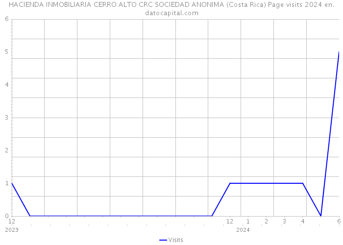 HACIENDA INMOBILIARIA CERRO ALTO CRC SOCIEDAD ANONIMA (Costa Rica) Page visits 2024 