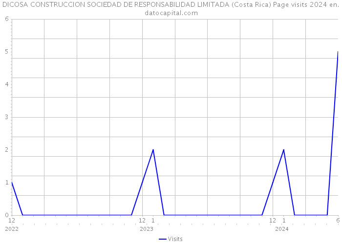 DICOSA CONSTRUCCION SOCIEDAD DE RESPONSABILIDAD LIMITADA (Costa Rica) Page visits 2024 