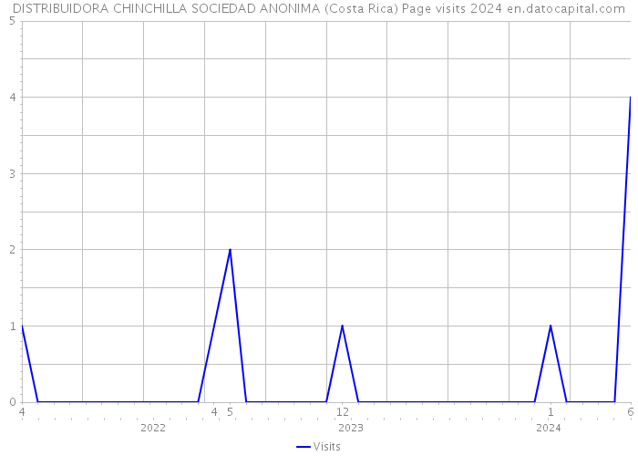 DISTRIBUIDORA CHINCHILLA SOCIEDAD ANONIMA (Costa Rica) Page visits 2024 