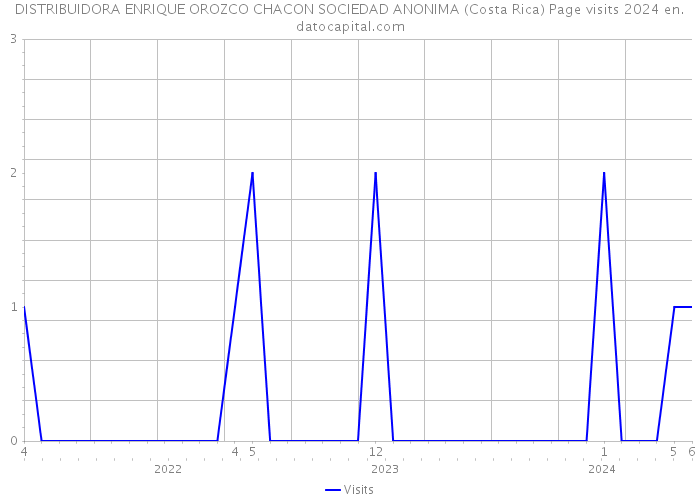 DISTRIBUIDORA ENRIQUE OROZCO CHACON SOCIEDAD ANONIMA (Costa Rica) Page visits 2024 