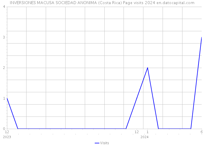 INVERSIONES MACUSA SOCIEDAD ANONIMA (Costa Rica) Page visits 2024 