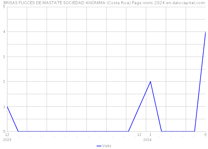 BRISAS FUGCES DE MASTATE SOCIEDAD ANONIMA (Costa Rica) Page visits 2024 