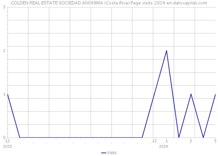 GOLDEN REAL ESTATE SOCIEDAD ANONIMA (Costa Rica) Page visits 2024 