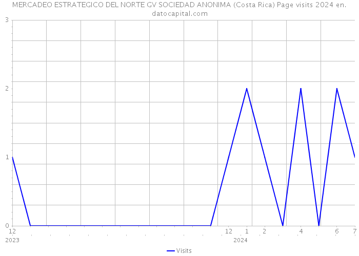 MERCADEO ESTRATEGICO DEL NORTE GV SOCIEDAD ANONIMA (Costa Rica) Page visits 2024 