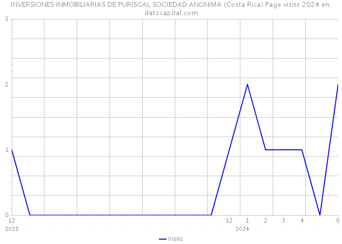 INVERSIONES INMOBILIARIAS DE PURISCAL SOCIEDAD ANONIMA (Costa Rica) Page visits 2024 