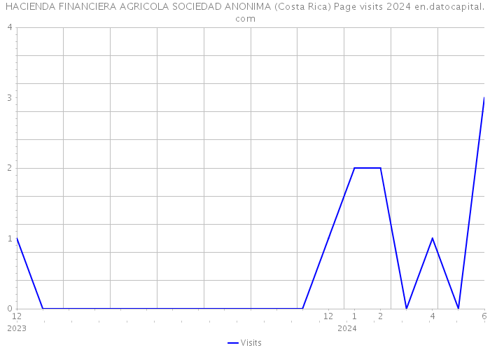 HACIENDA FINANCIERA AGRICOLA SOCIEDAD ANONIMA (Costa Rica) Page visits 2024 