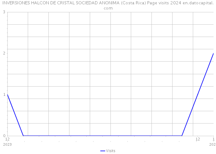 INVERSIONES HALCON DE CRISTAL SOCIEDAD ANONIMA (Costa Rica) Page visits 2024 