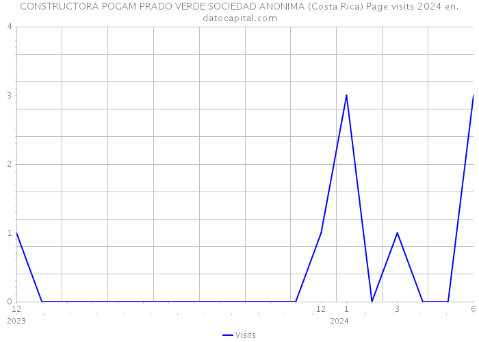 CONSTRUCTORA POGAM PRADO VERDE SOCIEDAD ANONIMA (Costa Rica) Page visits 2024 