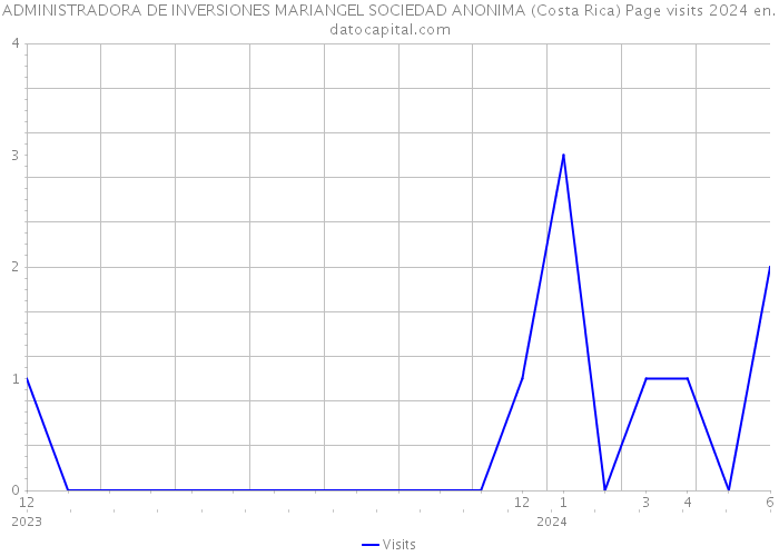 ADMINISTRADORA DE INVERSIONES MARIANGEL SOCIEDAD ANONIMA (Costa Rica) Page visits 2024 