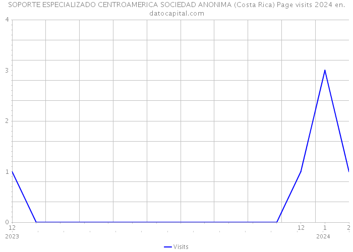 SOPORTE ESPECIALIZADO CENTROAMERICA SOCIEDAD ANONIMA (Costa Rica) Page visits 2024 