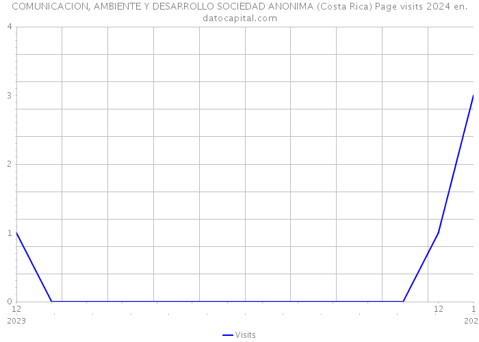 COMUNICACION, AMBIENTE Y DESARROLLO SOCIEDAD ANONIMA (Costa Rica) Page visits 2024 