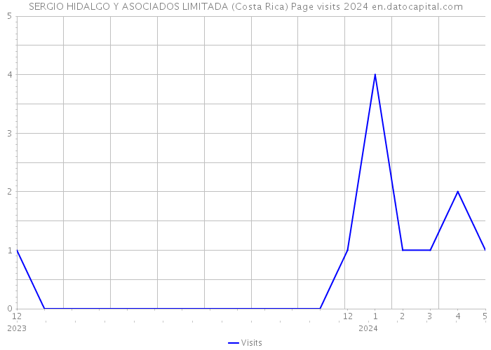 SERGIO HIDALGO Y ASOCIADOS LIMITADA (Costa Rica) Page visits 2024 