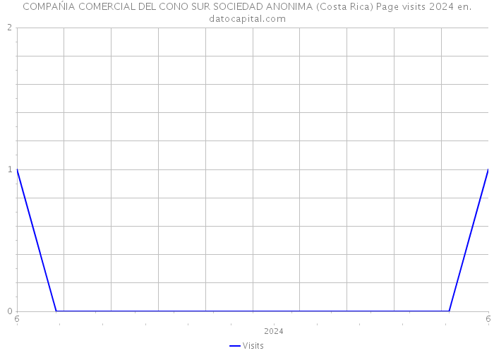 COMPAŃIA COMERCIAL DEL CONO SUR SOCIEDAD ANONIMA (Costa Rica) Page visits 2024 