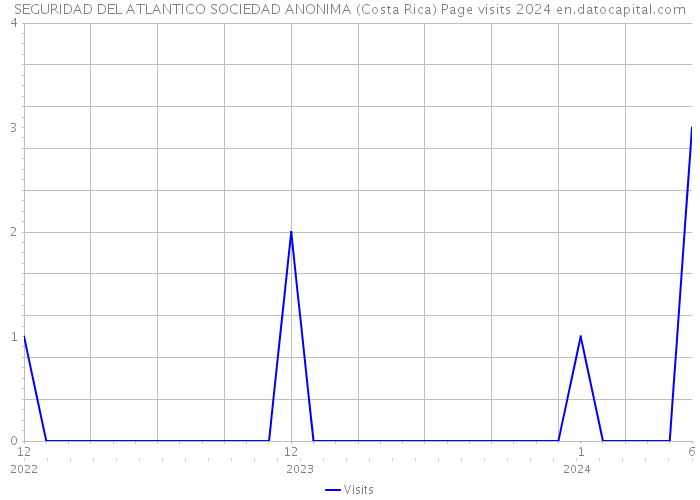 SEGURIDAD DEL ATLANTICO SOCIEDAD ANONIMA (Costa Rica) Page visits 2024 