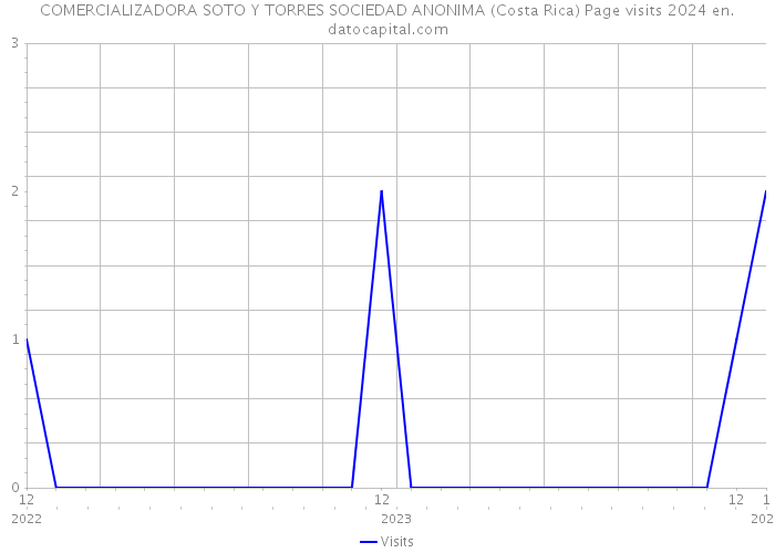 COMERCIALIZADORA SOTO Y TORRES SOCIEDAD ANONIMA (Costa Rica) Page visits 2024 