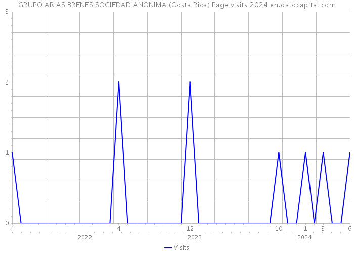 GRUPO ARIAS BRENES SOCIEDAD ANONIMA (Costa Rica) Page visits 2024 