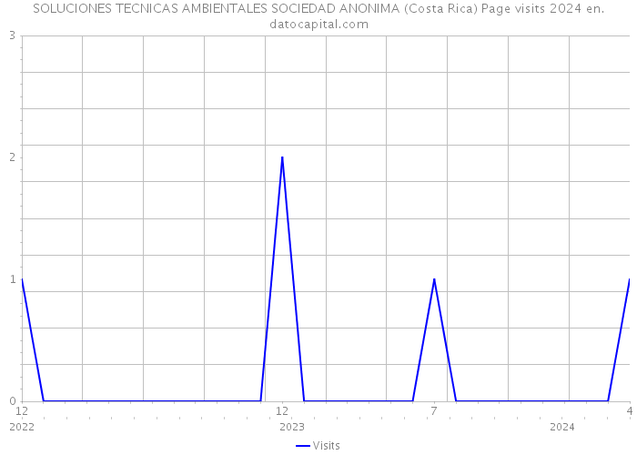 SOLUCIONES TECNICAS AMBIENTALES SOCIEDAD ANONIMA (Costa Rica) Page visits 2024 