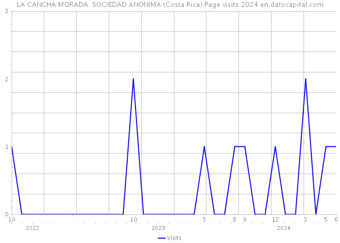 LA CANCHA MORADA SOCIEDAD ANONIMA (Costa Rica) Page visits 2024 