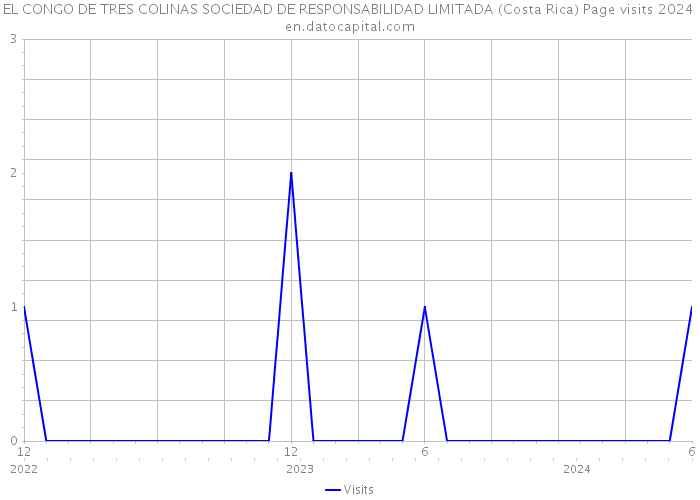 EL CONGO DE TRES COLINAS SOCIEDAD DE RESPONSABILIDAD LIMITADA (Costa Rica) Page visits 2024 