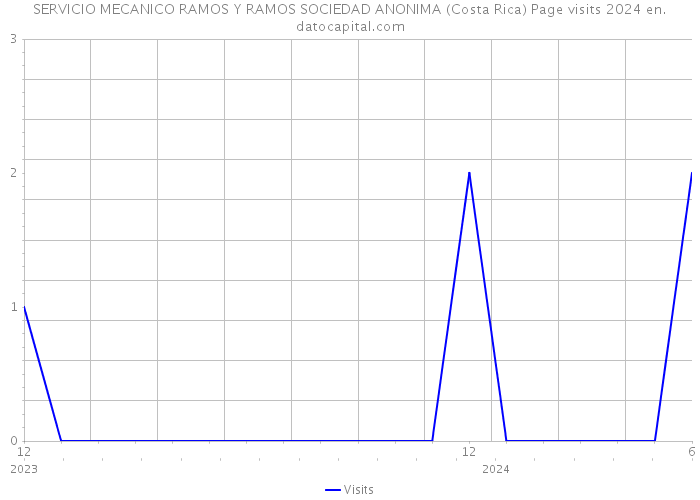SERVICIO MECANICO RAMOS Y RAMOS SOCIEDAD ANONIMA (Costa Rica) Page visits 2024 