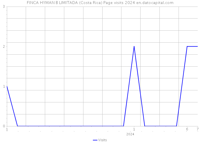 FINCA HYMAN B LIMITADA (Costa Rica) Page visits 2024 