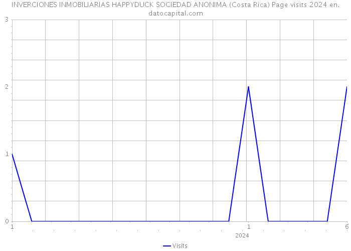 INVERCIONES INMOBILIARIAS HAPPYDUCK SOCIEDAD ANONIMA (Costa Rica) Page visits 2024 