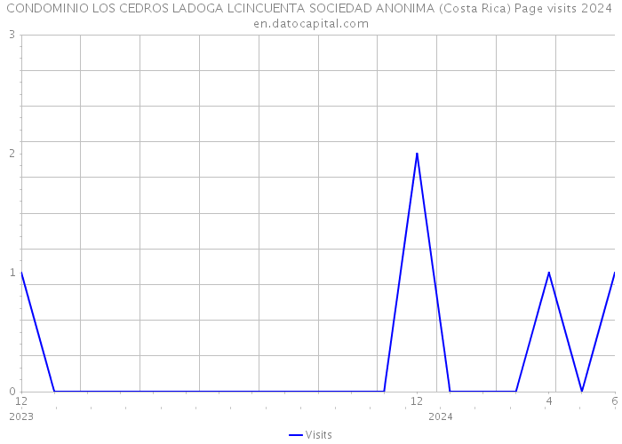 CONDOMINIO LOS CEDROS LADOGA LCINCUENTA SOCIEDAD ANONIMA (Costa Rica) Page visits 2024 