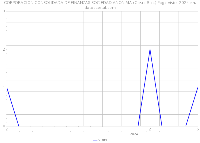 CORPORACION CONSOLIDADA DE FINANZAS SOCIEDAD ANONIMA (Costa Rica) Page visits 2024 