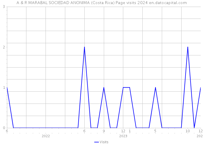 A & R MARABAL SOCIEDAD ANONIMA (Costa Rica) Page visits 2024 